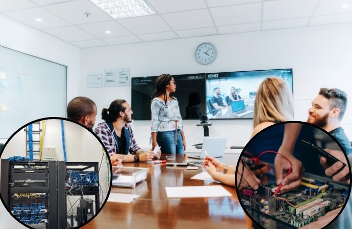 Modern Conference Room with AV systems