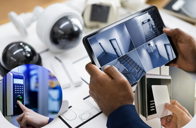 Security System Integrated in a commercial place